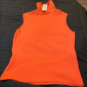 🔥Chico’s Top 2 Ribbed Knit Turtleneck Sleeveless